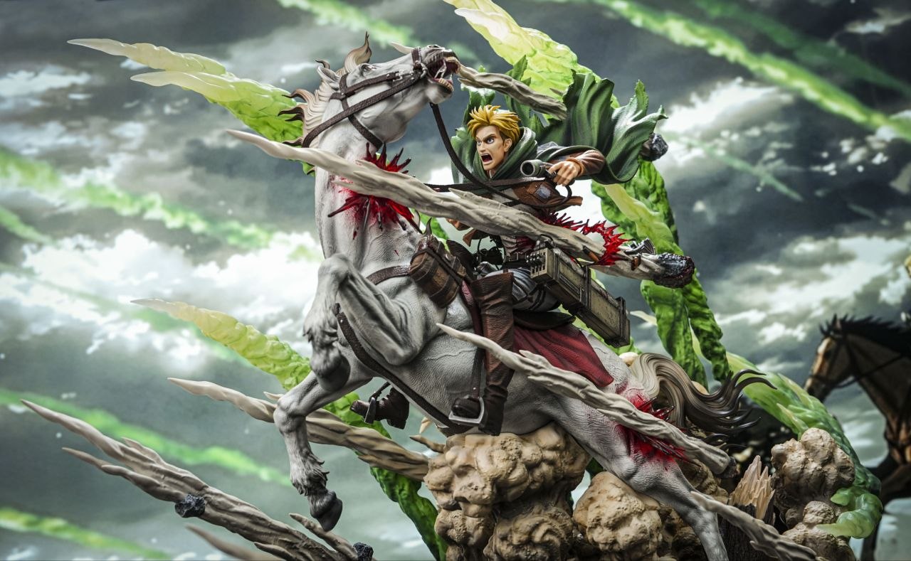 Model Power Studio - Commander Erwin's Suicide Charge  Attack on Titan